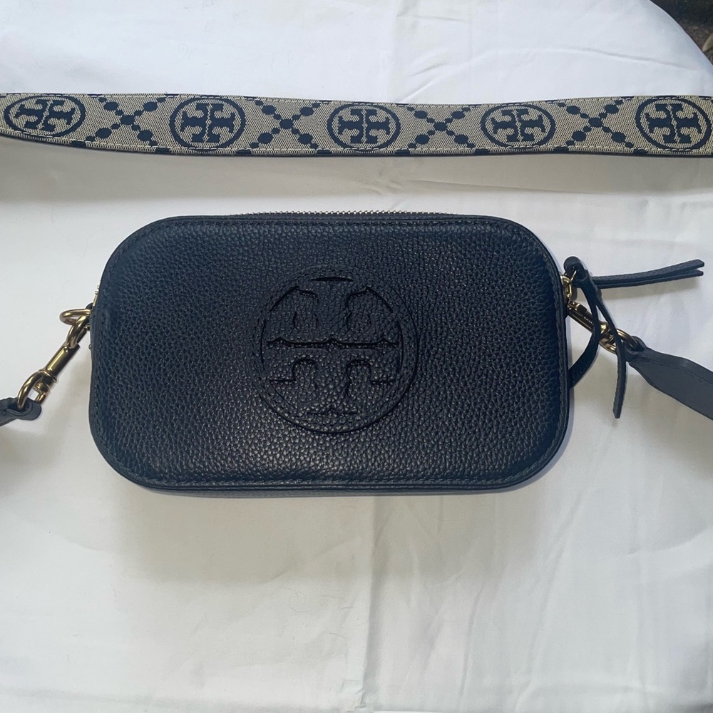 Tory Burch Navy Blue Crossbody Bag